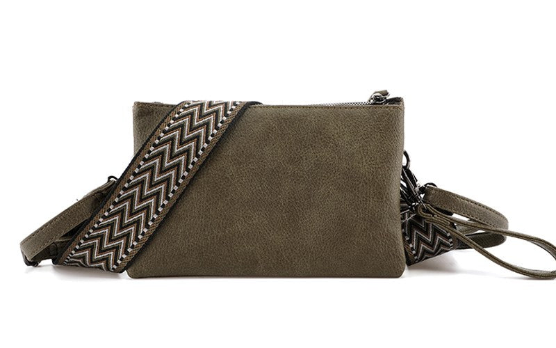 New York – Donkergroen Schoudertasje