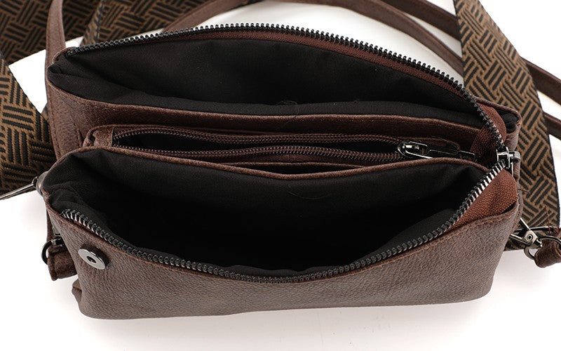 New York – Donker Bordeaux Schoudertas