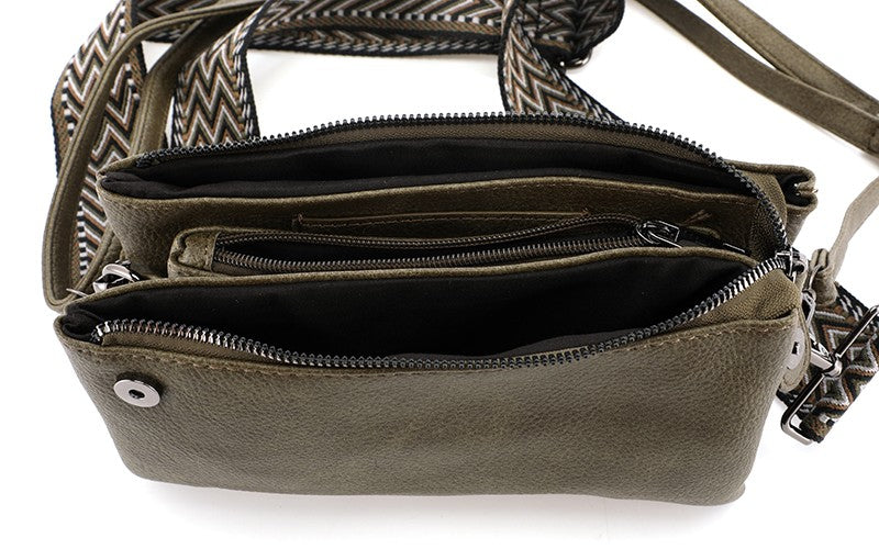 New York – Donkergroen Schoudertasje