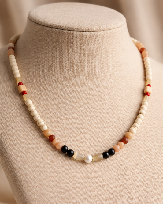 Edelsteen ketting - Perles de Sable