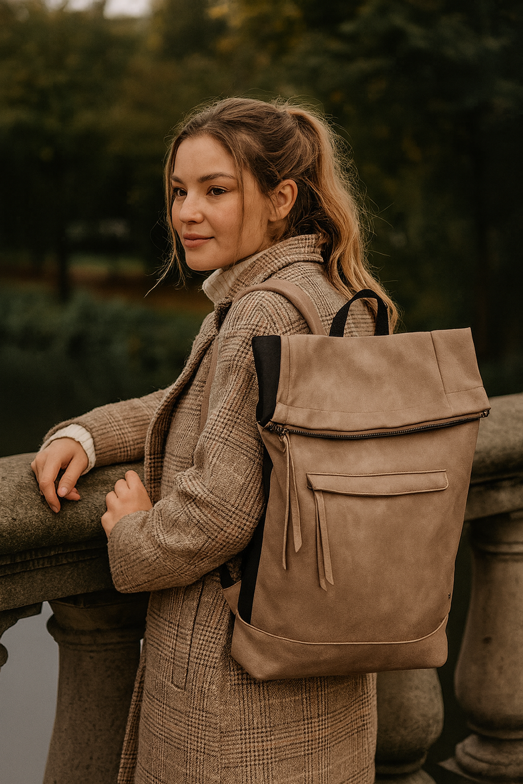 Rugtas Haarlem Taupe