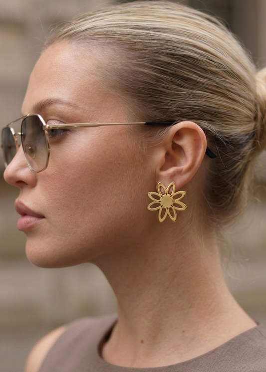 Oorbellen – Fiore & Foglia Asimmetrica