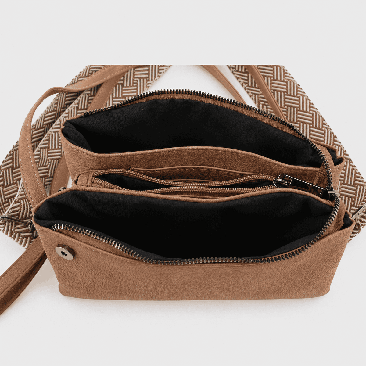 New York – Dames Schoudertas Camel 3-in-1