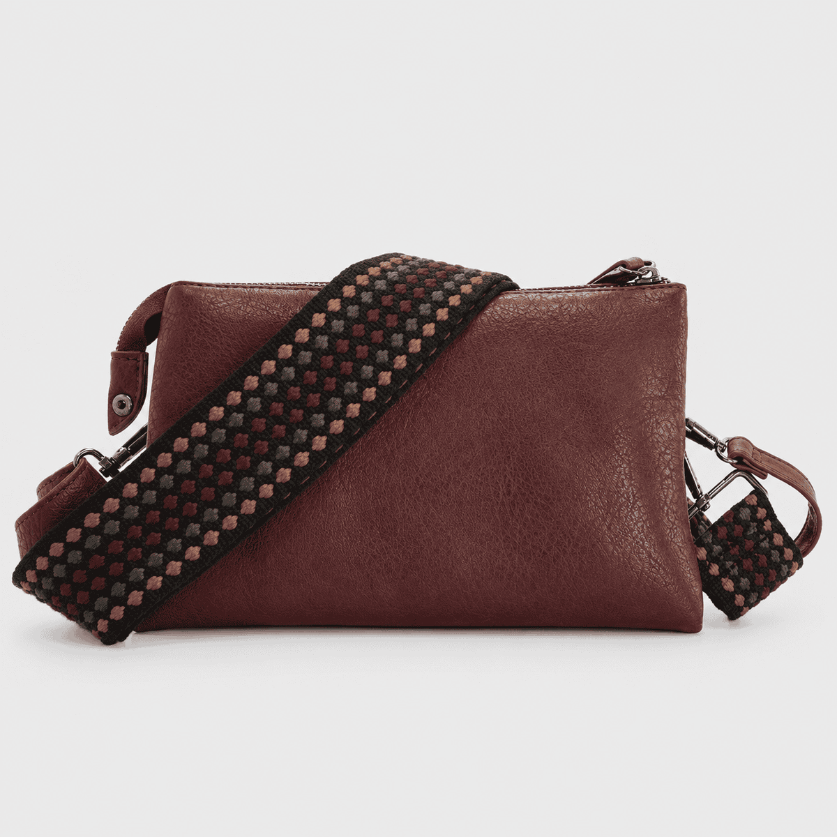 New York – Dames Schoudertas Burgundy 3-in-1