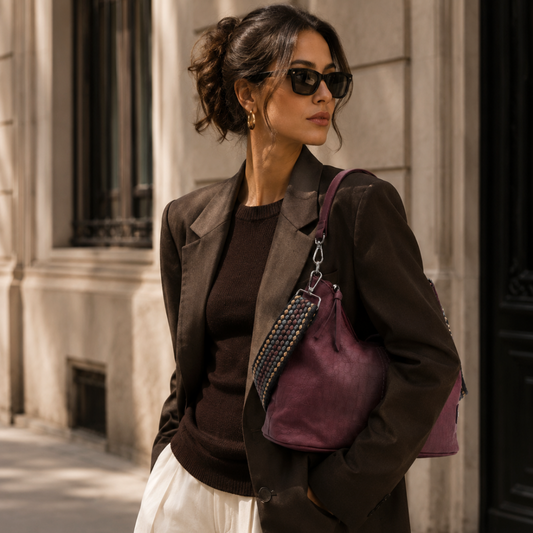 Schoudertas Palma – Burgundy