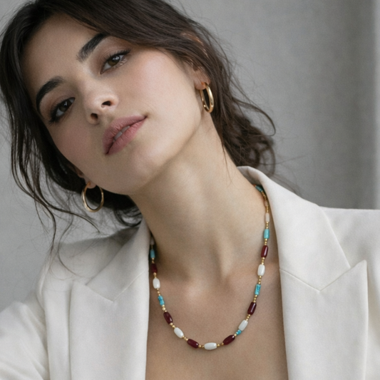 Edelsteen ketting – Riviera Nomade