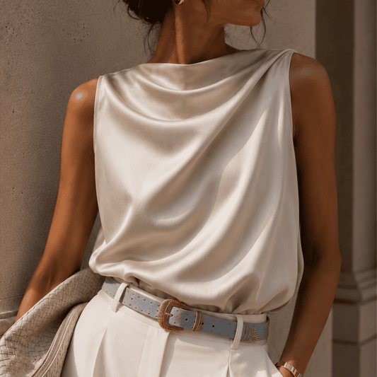 Kathy Suede – Leren Damesriem Light Blue