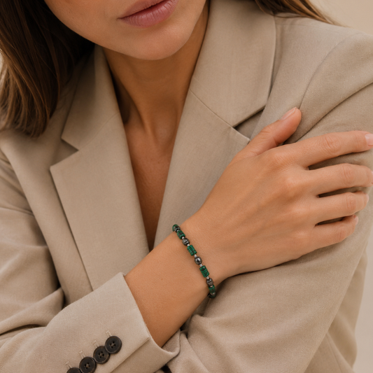 Emerald Touch – Dames Malachiet Armband