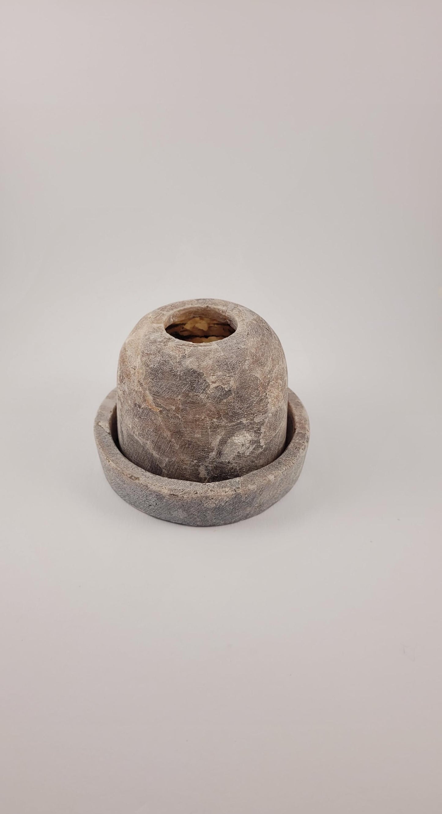 Natuursteen Waxinelichthouder Alabaster Kegelvormig 7 cm