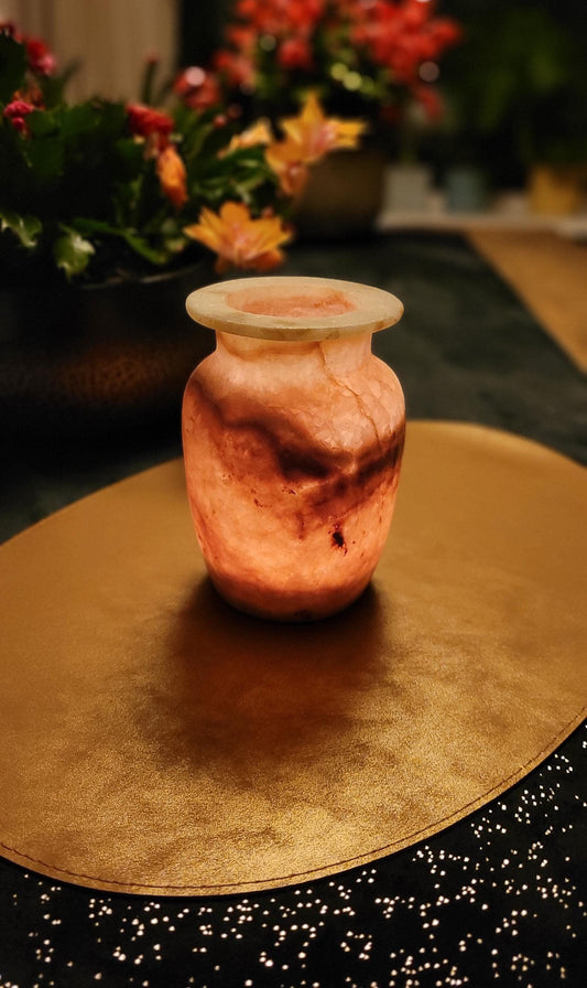 Rosa di Terra - Alabaster Vaas Verlichting