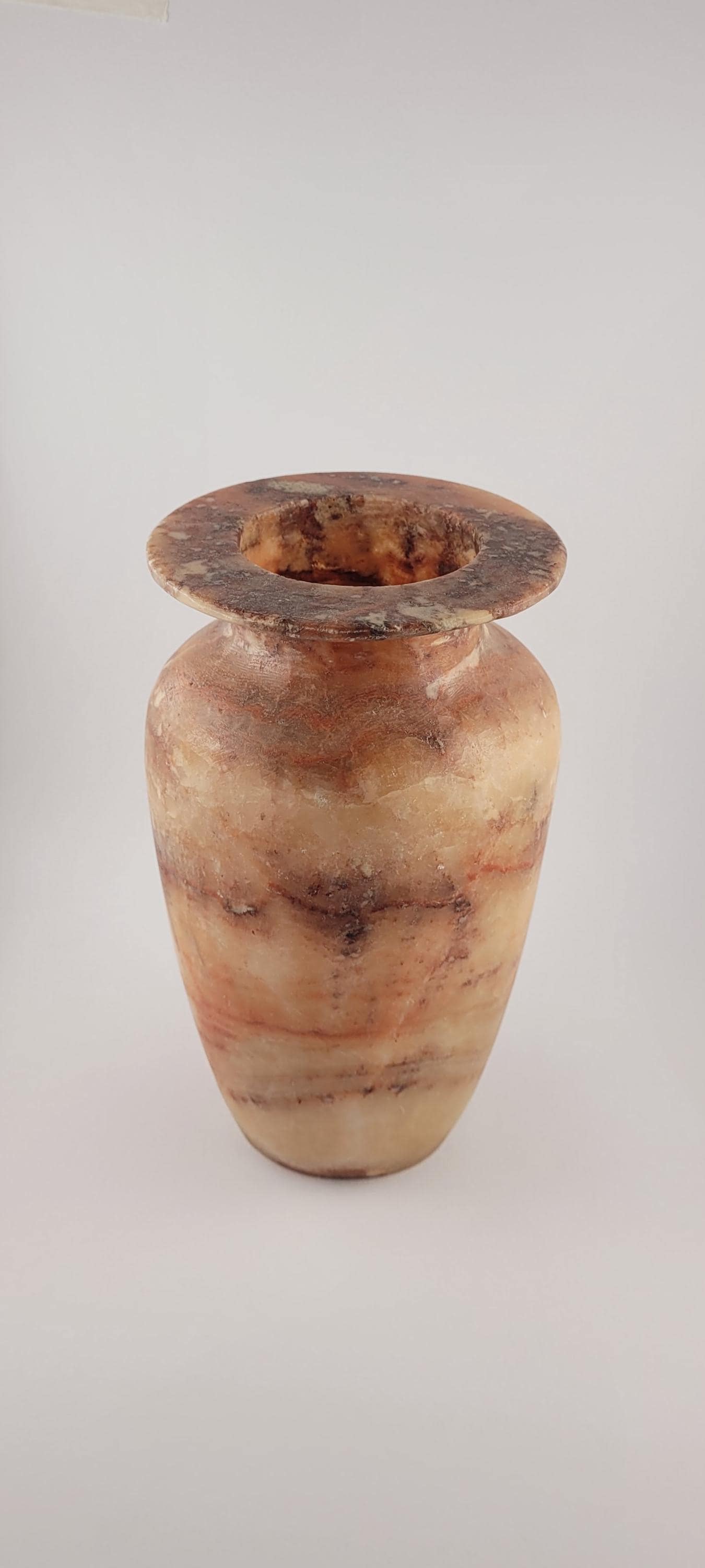 Natuursteen Windlicht 17,5 cm – Alabaster Fiamma di Terra