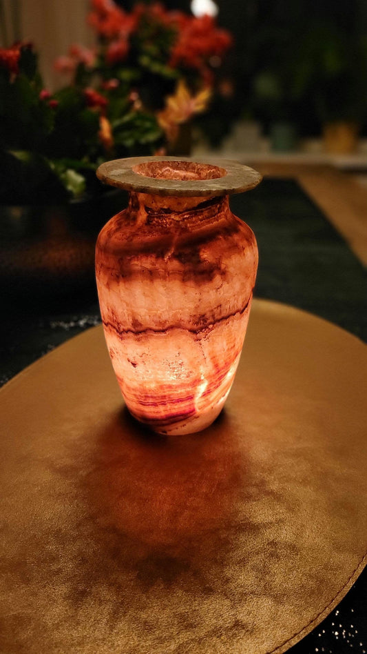 Fiamma di Terra – Earth Flame Alabaster Vaas