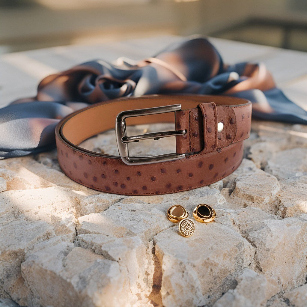 Eleganza Toscana – Unisex Leren Riem