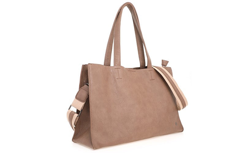 Dijon – De Stijlvolle & Ruime Schoudertas Taupe