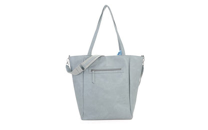 Shopper Macon – Sky Blue | Elegante Damestas met Sjaaldetail