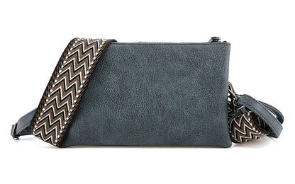 New York – Jeansblauw Schoudertasje