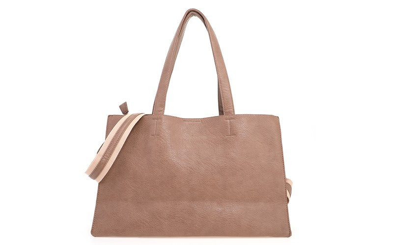 Dijon – De Stijlvolle & Ruime Schoudertas Taupe