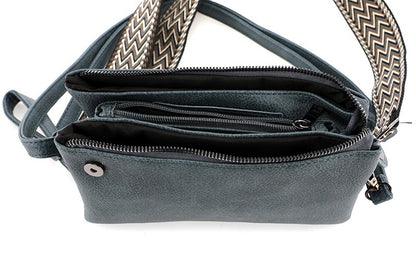 New York – Jeansblauw Schoudertasje