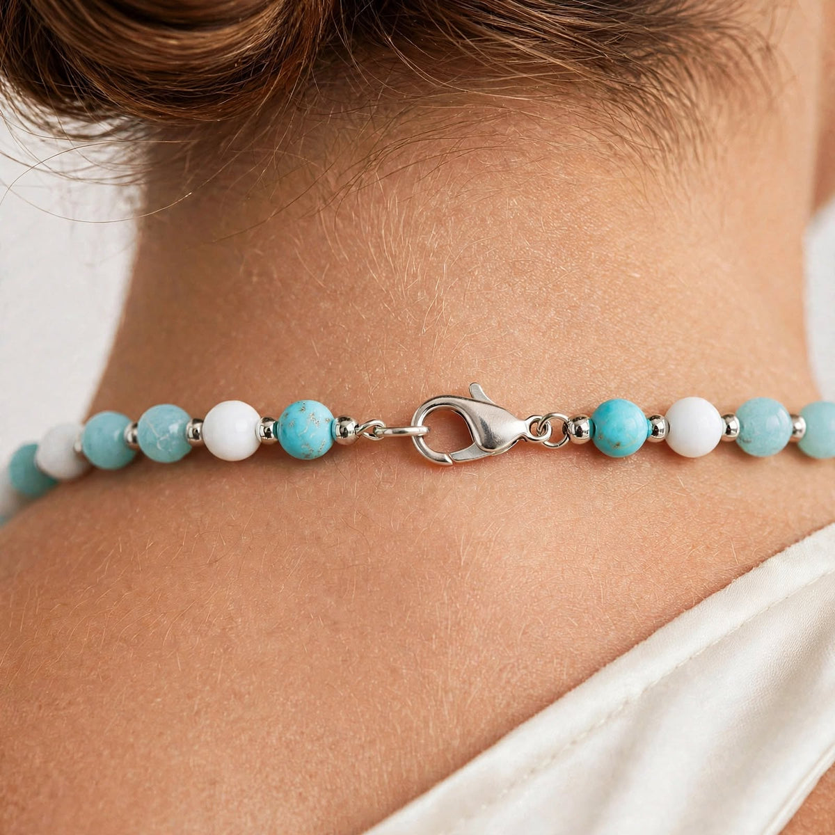 Azzurra Perla – Edelstenen Damesketting