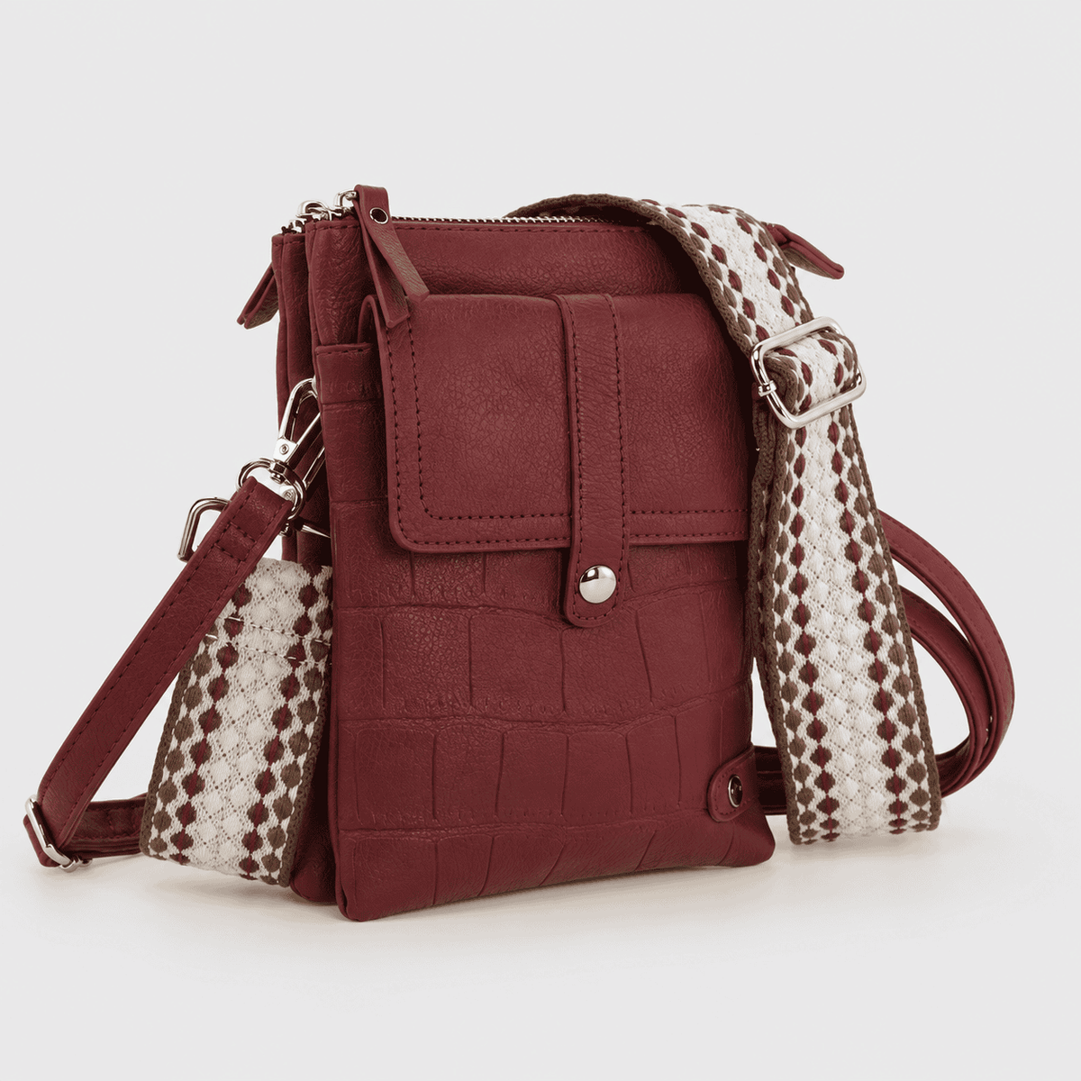 Tyler Burgundy – Dames Telefoon- & Schoudertasje