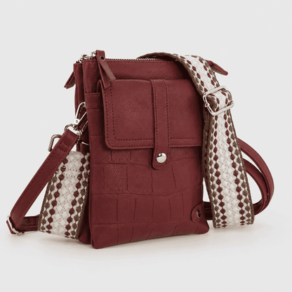 Tyler Burgundy – Dames Telefoon- & Schoudertasje