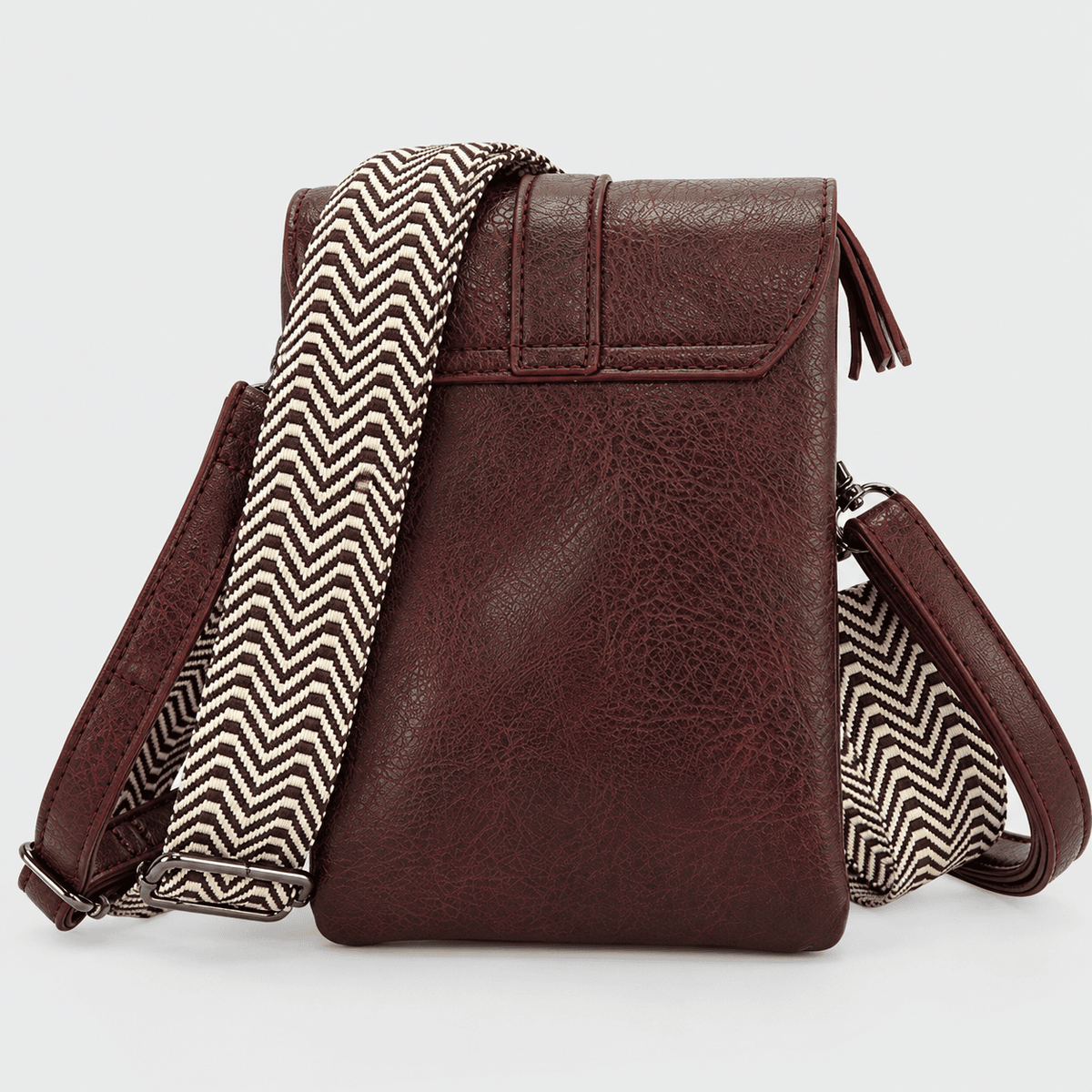Libina Burgundy – Dames Telefoontasje & Crossbody