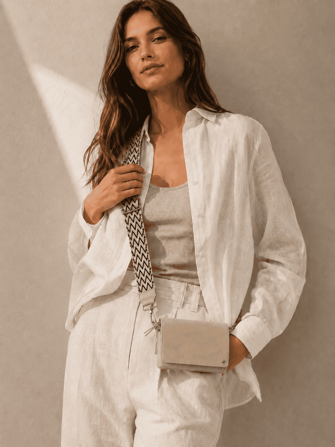 Montoro Crossbody Tas – Natural