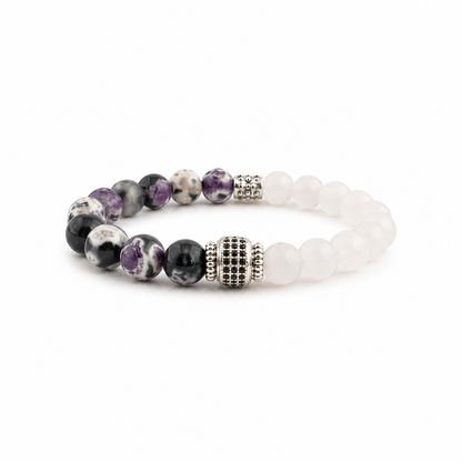 Shadow Amethyst armband
