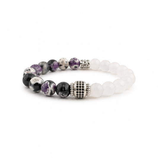 Shadow Amethyst armband