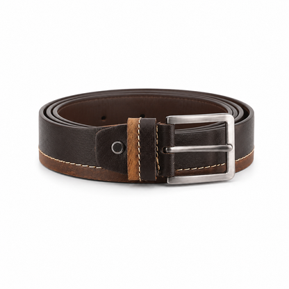 Unisex Leren Riem Marrone Classico
