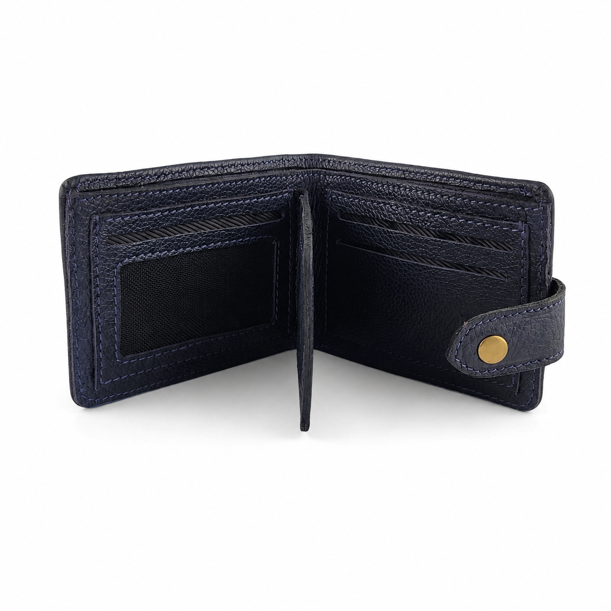 Heren Leren Portemonnee Navy Urban Style