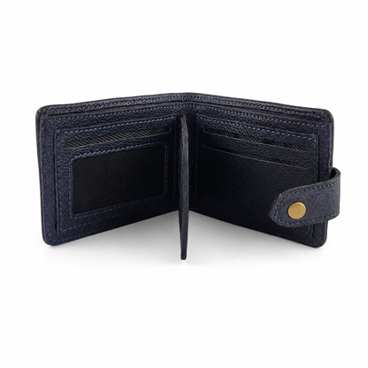 Heren Leren Portemonnee Navy Urban Style