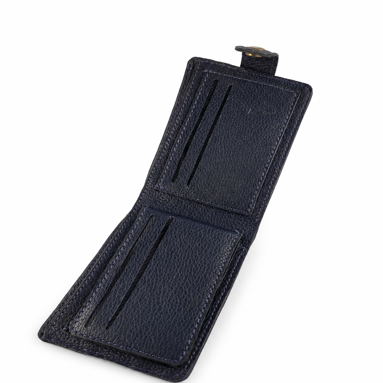 Heren Leren Portemonnee Navy Urban Style