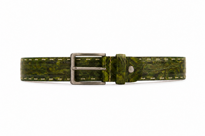 Leren Riem Verde Croco