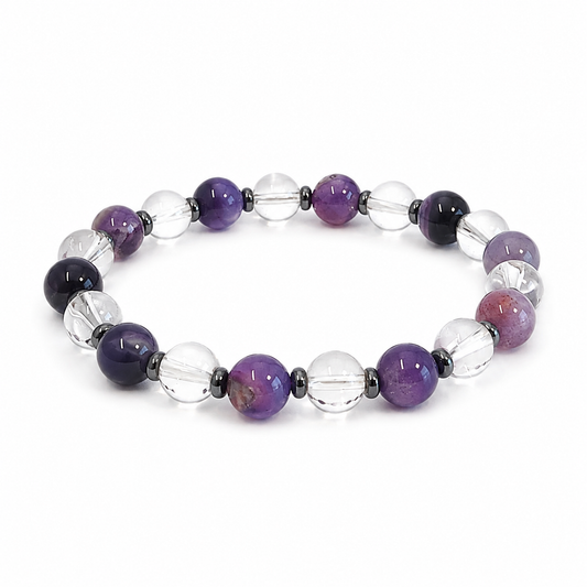 Améthyste Lumière – Dames Edelsteen Armband