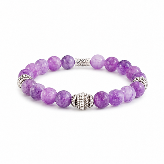 Lavender Bloom – Dames Amethist Armband