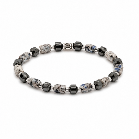 Grigio Urbano – Heren Edelsteen Armband