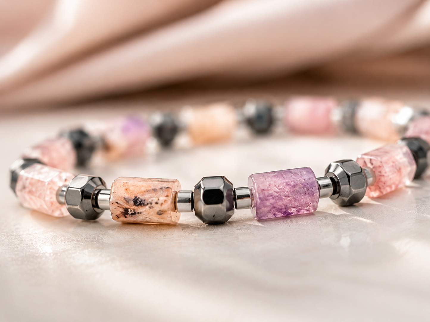 Lila Eleganza Armband
