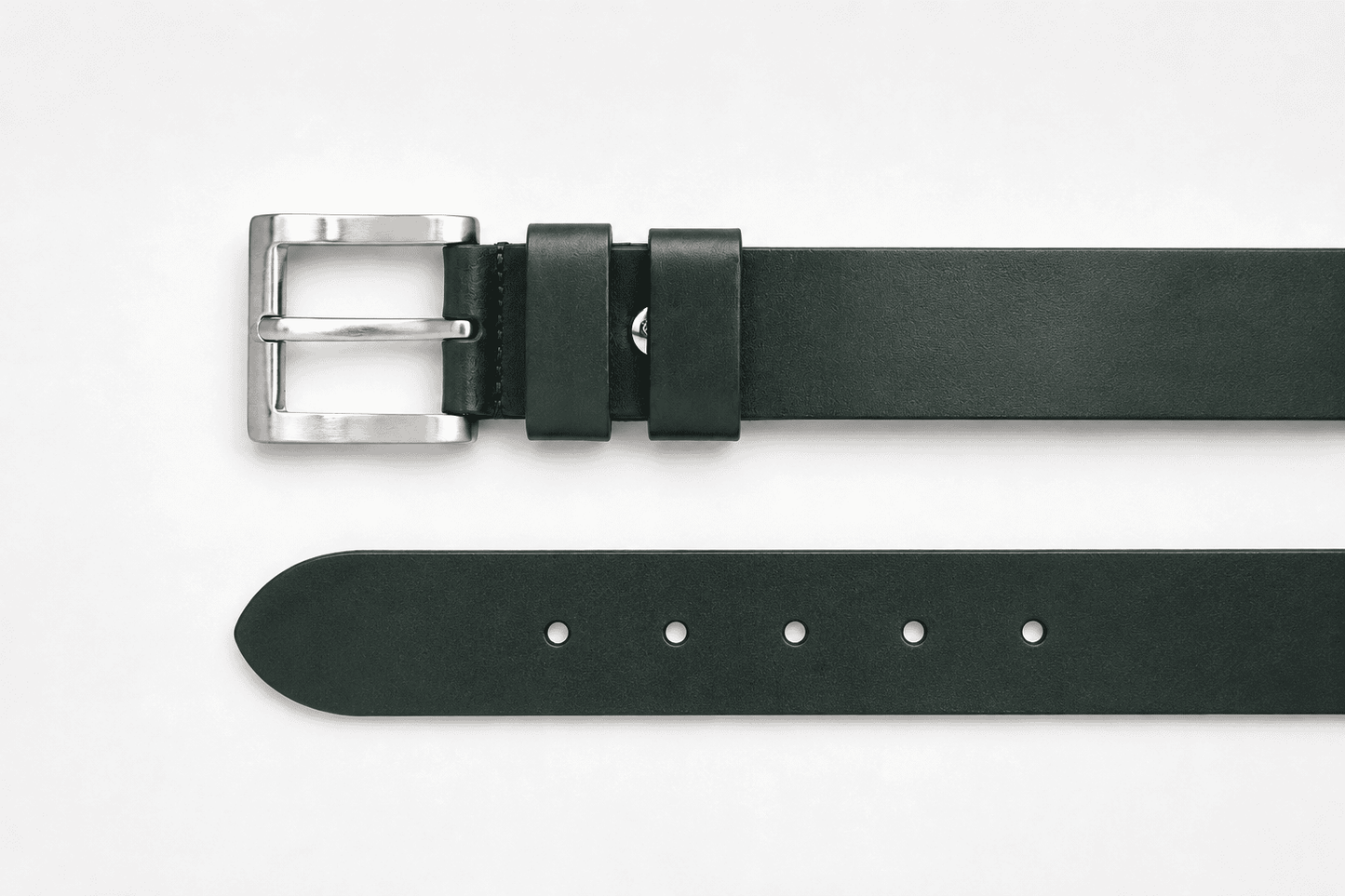 Unisex Leren Riem Verde Classico