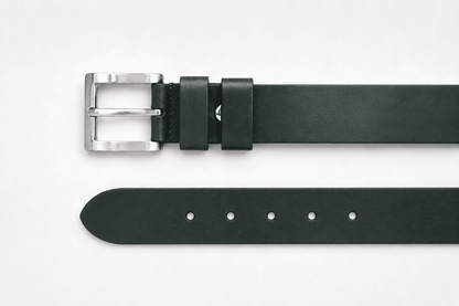 Unisex Leren Riem Verde Classico