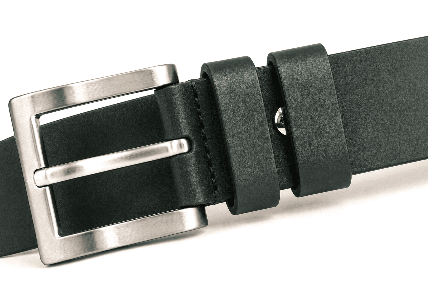 Unisex Leren Riem Verde Classico