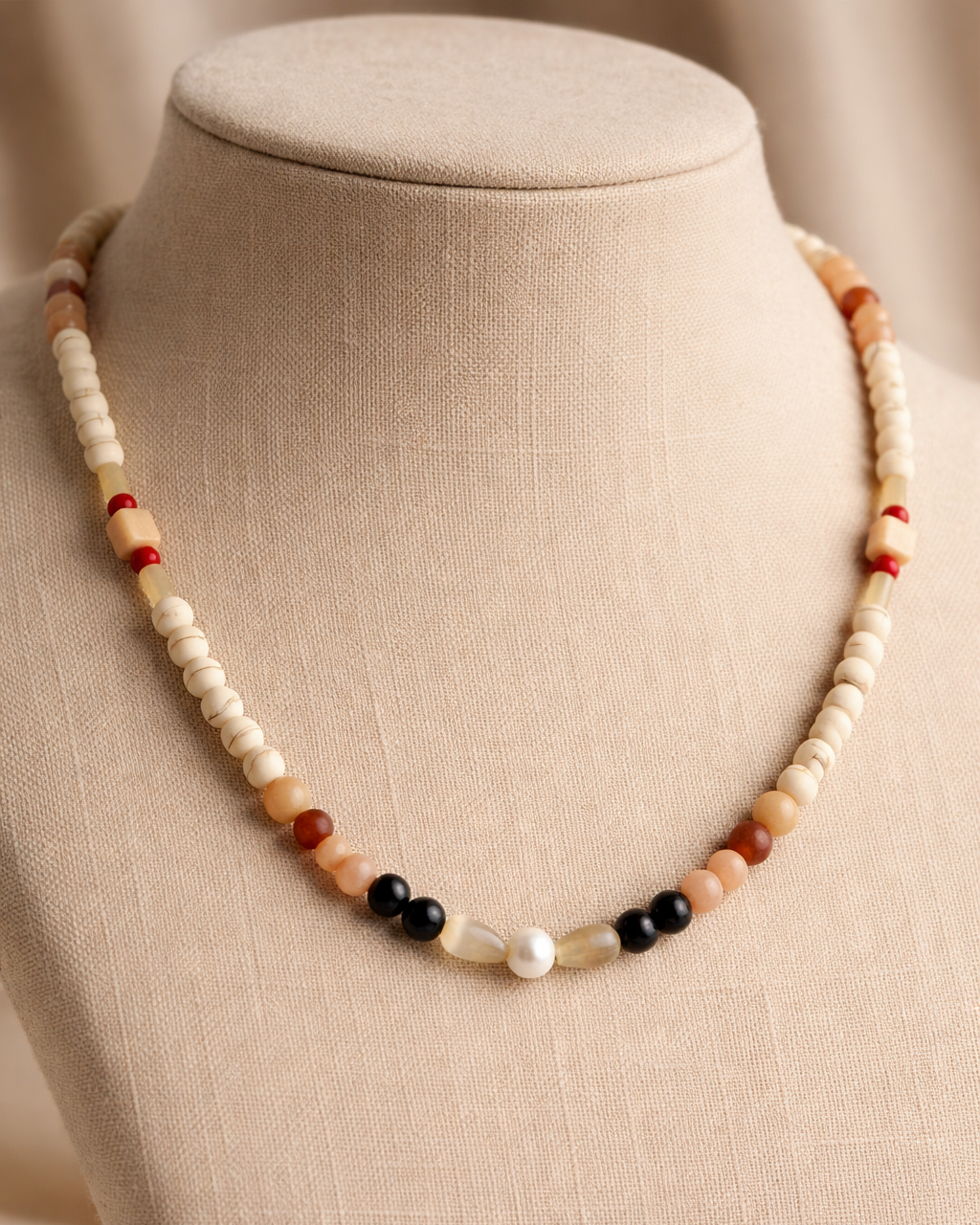 Edelsteen ketting - Perles de Sable