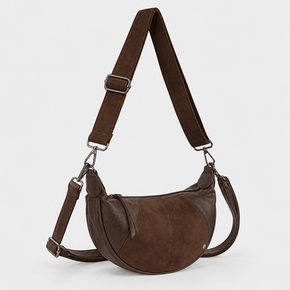 Ealing – Halfmoon Dames Schoudertas & Crossbody Bruin