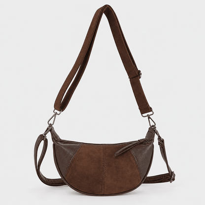 Ealing – Halfmoon Dames Schoudertas & Crossbody Bruin