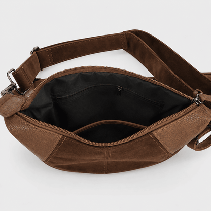 Ealing – Halfmoon Dames Schoudertas & Crossbody Camel