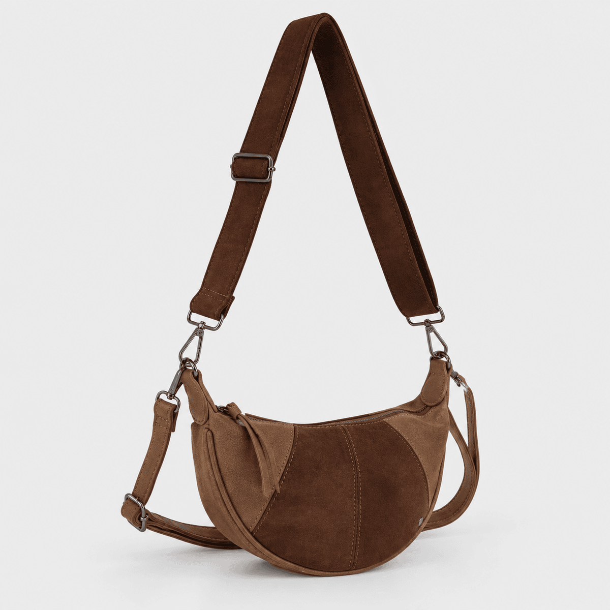 Ealing – Halfmoon Dames Schoudertas & Crossbody Camel