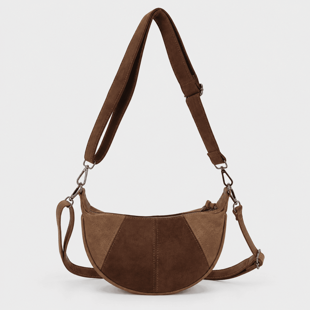 Ealing – Halfmoon Dames Schoudertas & Crossbody Camel