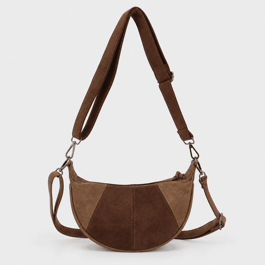 Ealing – Halfmoon Dames Schoudertas & Crossbody Camel