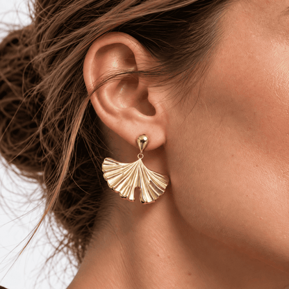 Ginkgo Luce – 18K Goud Vergulde Dames Oorbellen