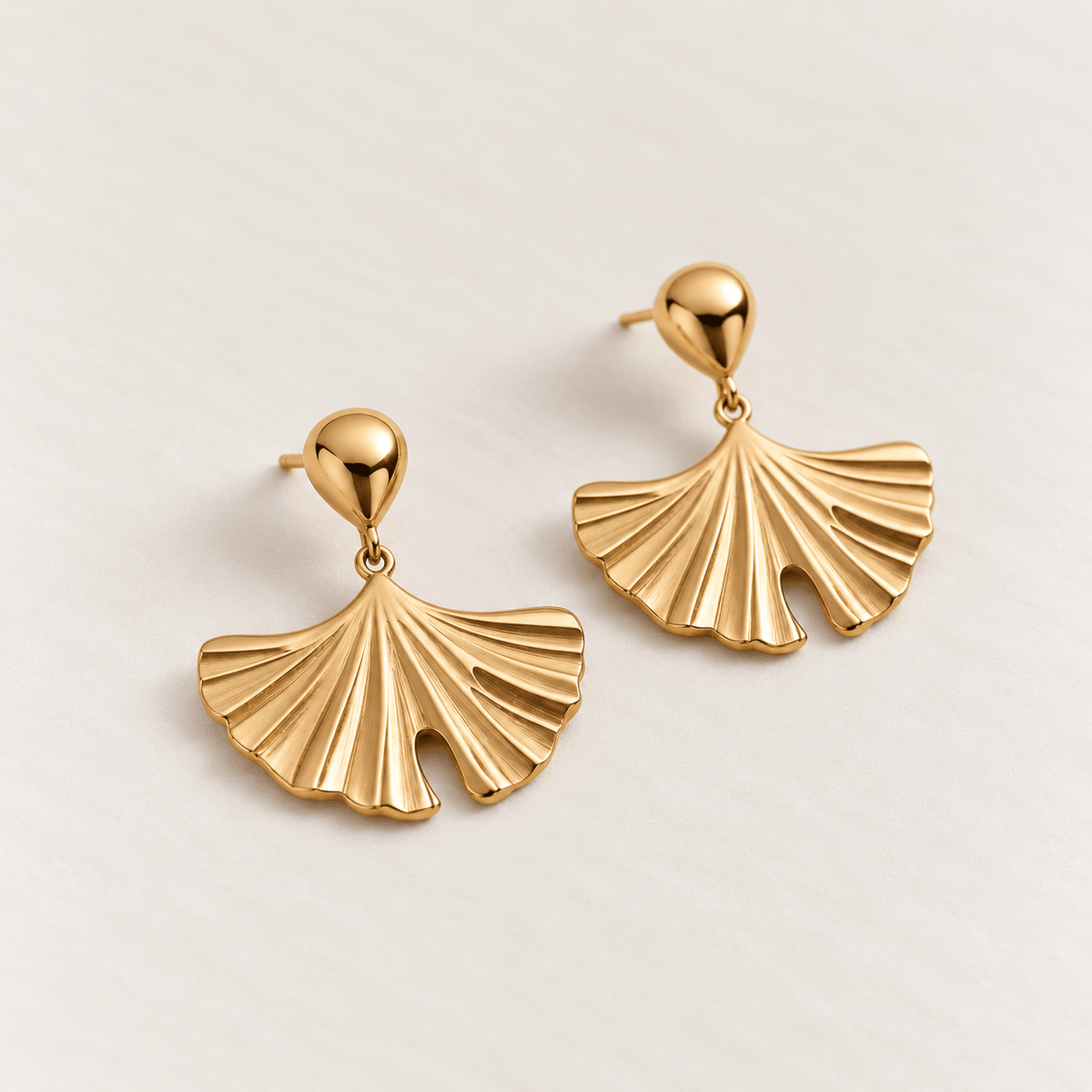 Ginkgo Luce – 18K Goud Vergulde Dames Oorbellen